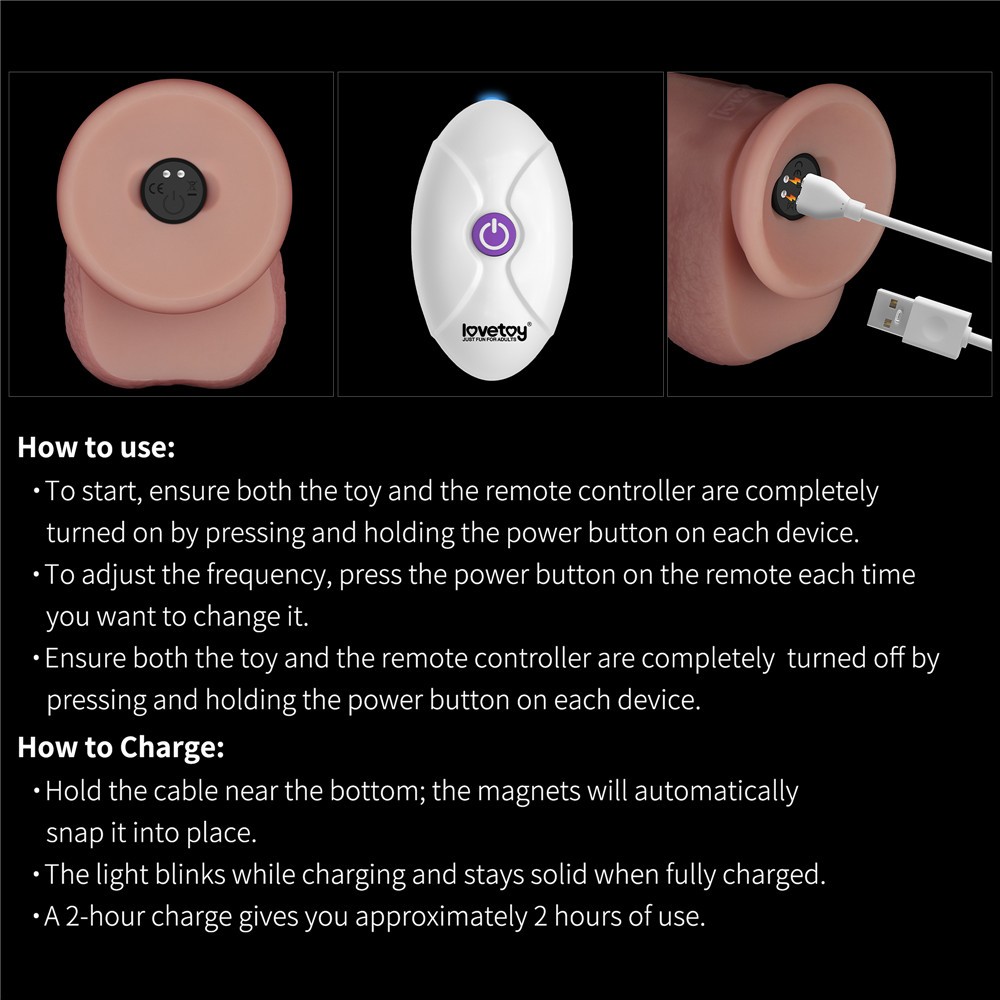 8" Vibrating Sliding Skin Pro II Silicone Dong | ViPstore.hu - Erotika webáruház #10 - EAN 6942063402688 | SKU LVTOY00856
