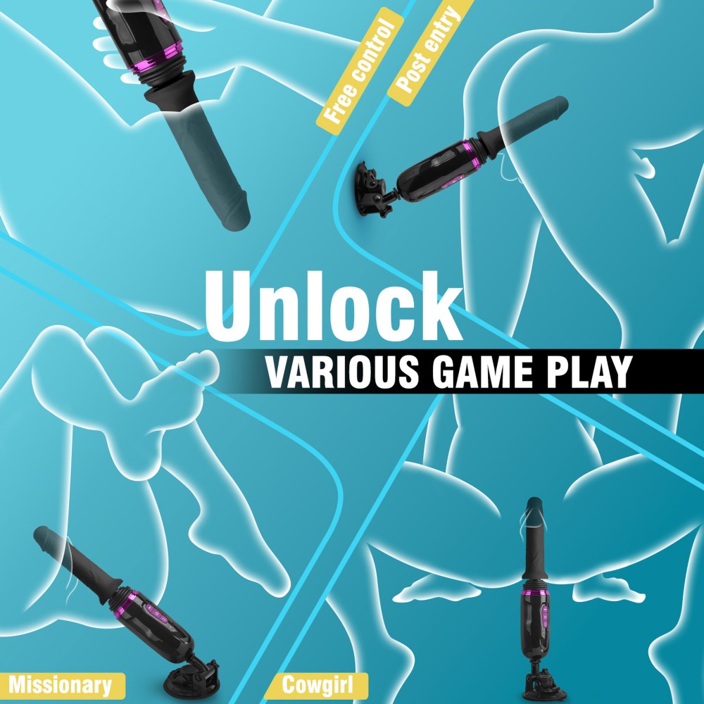 Hiram hand-free thrusting pocket dildo machine | ViPstore.hu - Erotika webáruház #10 - EAN 6975052674759 | SKU MSTRS00222