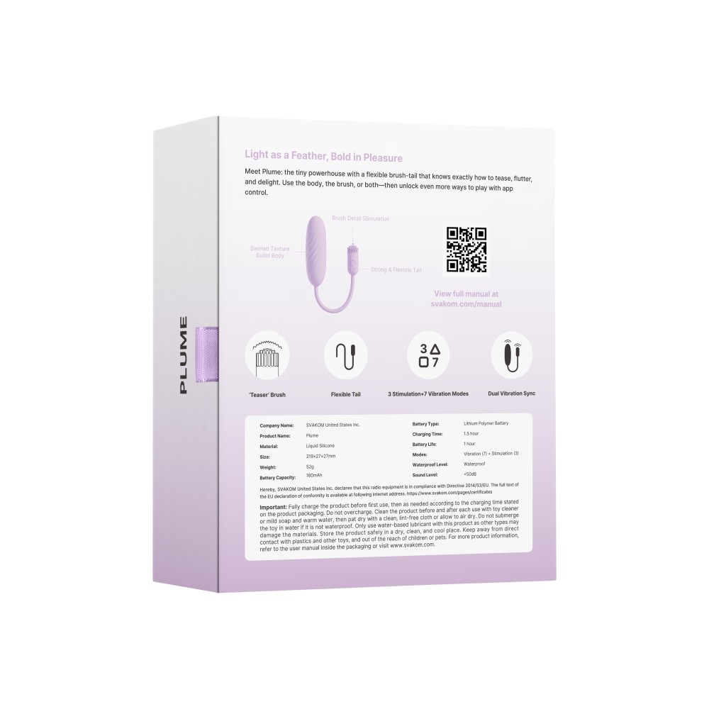 Plume Pastel Lilac | ViPstore.hu - Erotika webáruház #7 - EAN 6959633106198 | SKU SVAKOM0231