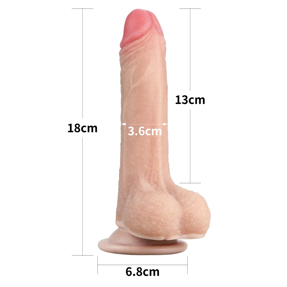 7'' Sliding Skin Dual Layer Dong | ViPstore.hu - Erotika webáruház #9 - EAN }