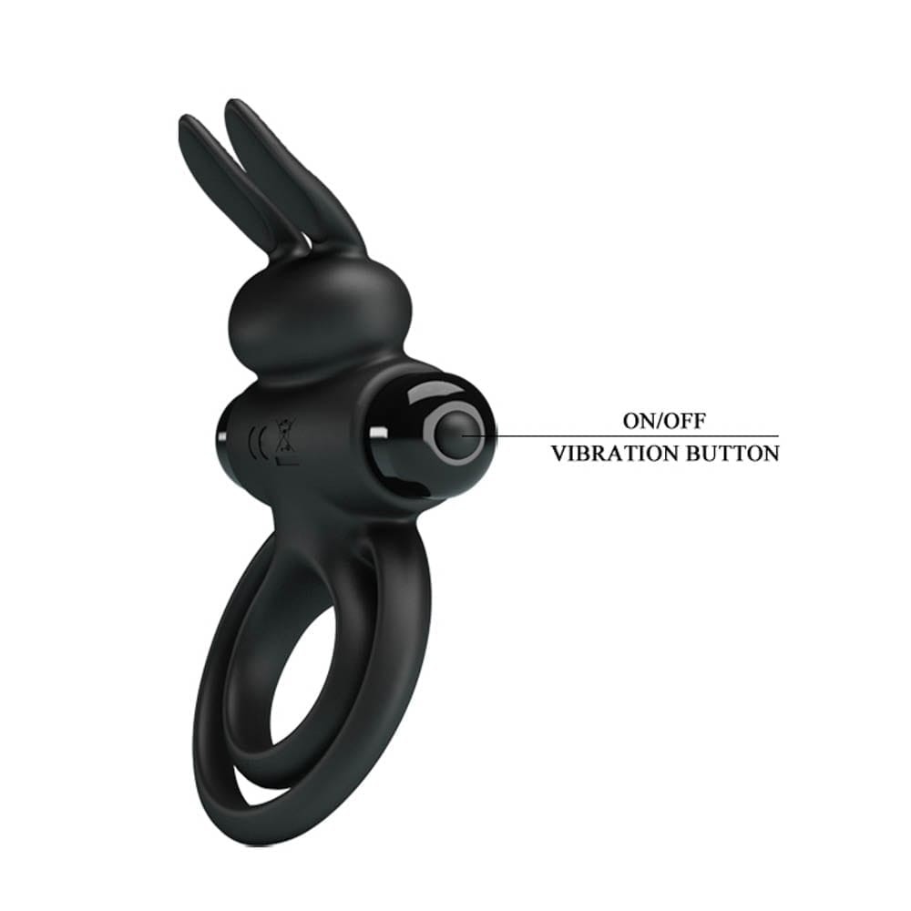 Pretty Love Vibrant Penis Ring 3 Black | ViPstore.hu - Erotika webáruház #5 - EAN 6959532324082 | SKU DEBRA01392