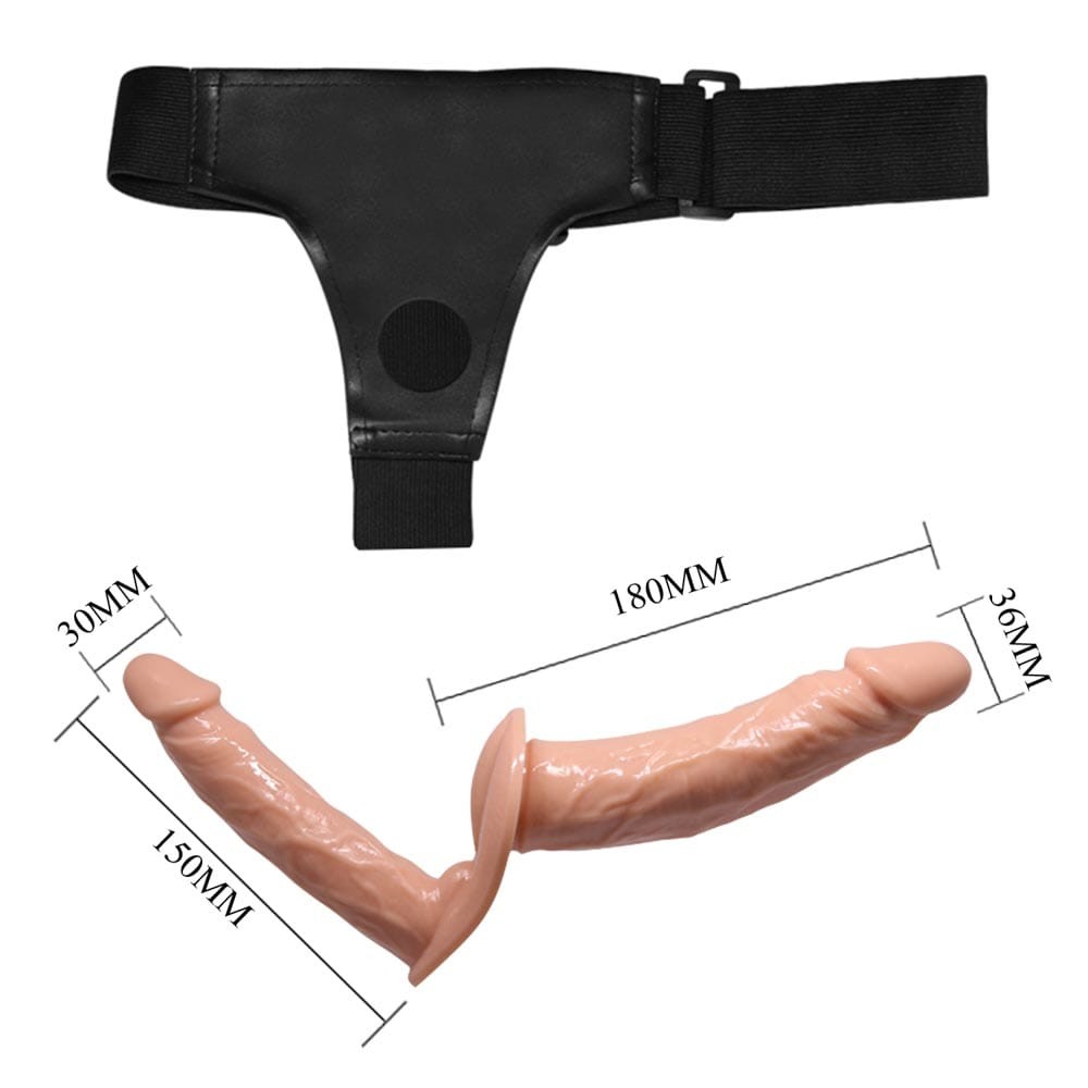 Wearable Harness Strap on Double Ended Realistic Dildo | ViPstore.hu - Erotika webáruház #6 - EAN 6959532327366 | SKU DEBRA01544
