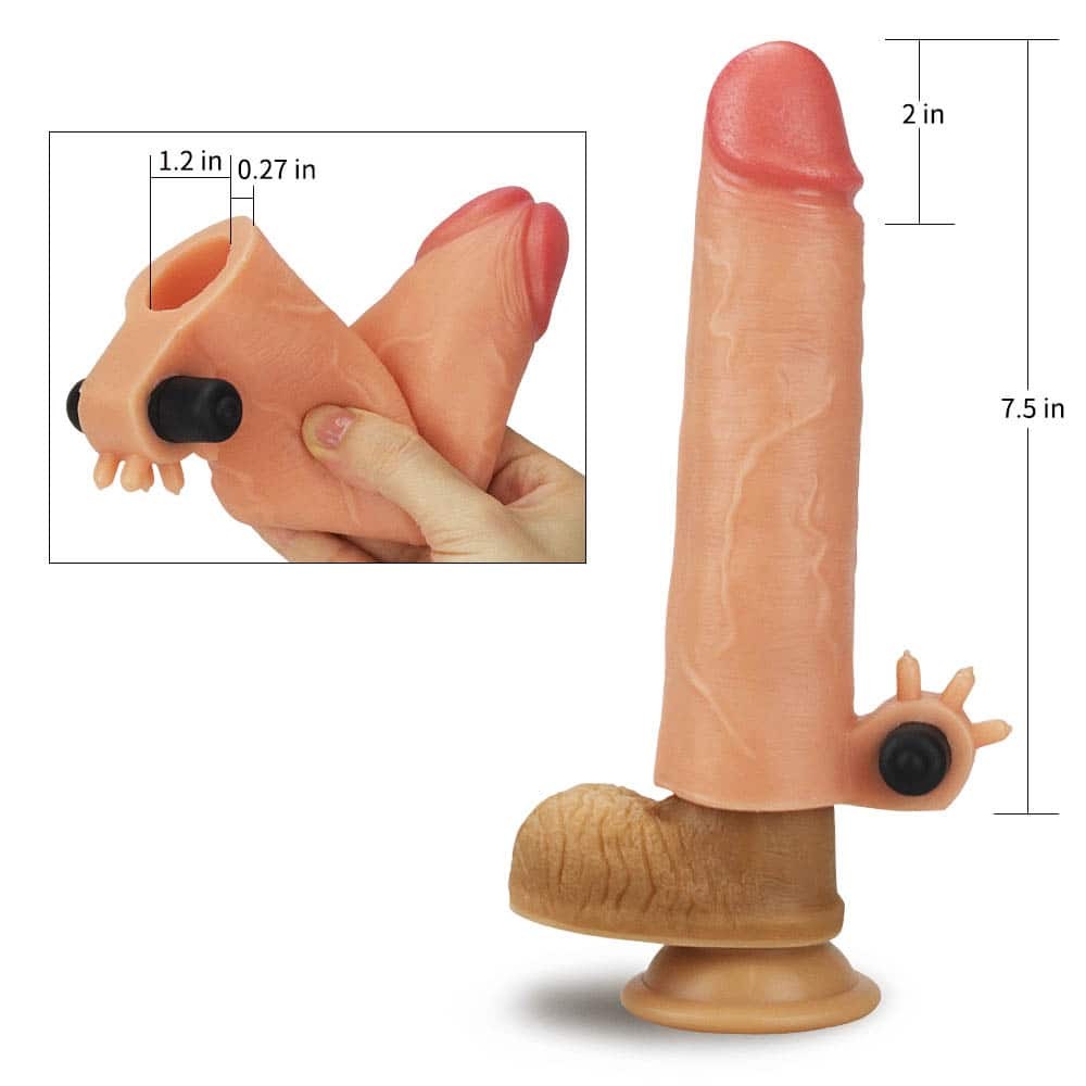 Add 2" Vibrating Silicone Extender | ViPstore.hu - Erotika webáruház #2 - EAN 6970260907101 | SKU LVTOY00422
