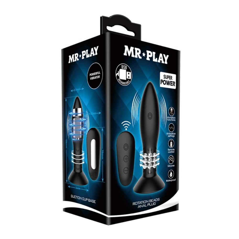 Mr. Play Rotation Beads Anal Plug | ViPstore.hu - Erotika webáruház #1 - EAN 6959532331837 | SKU DEBRA01367