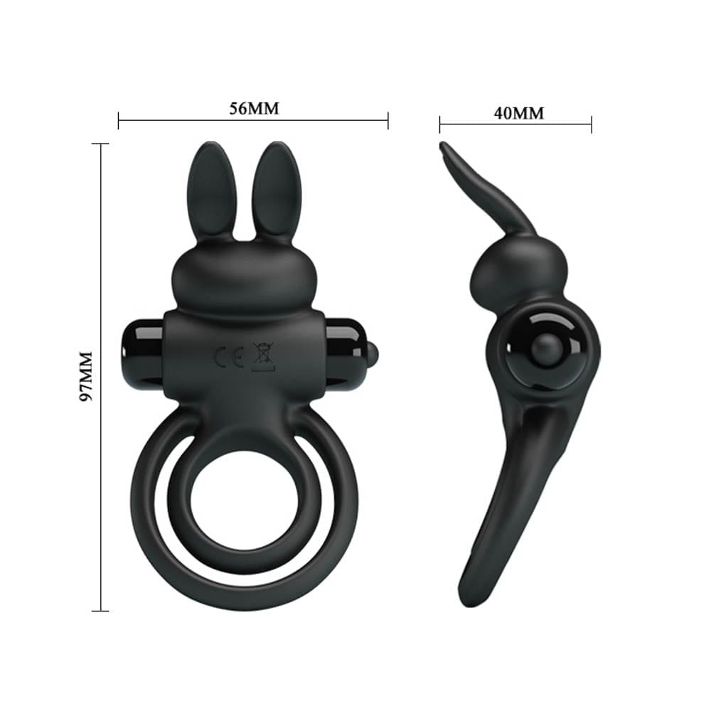Pretty Love Vibrant Penis Ring 3 Black | ViPstore.hu - Erotika webáruház #4 - EAN 6959532324082 | SKU DEBRA01392