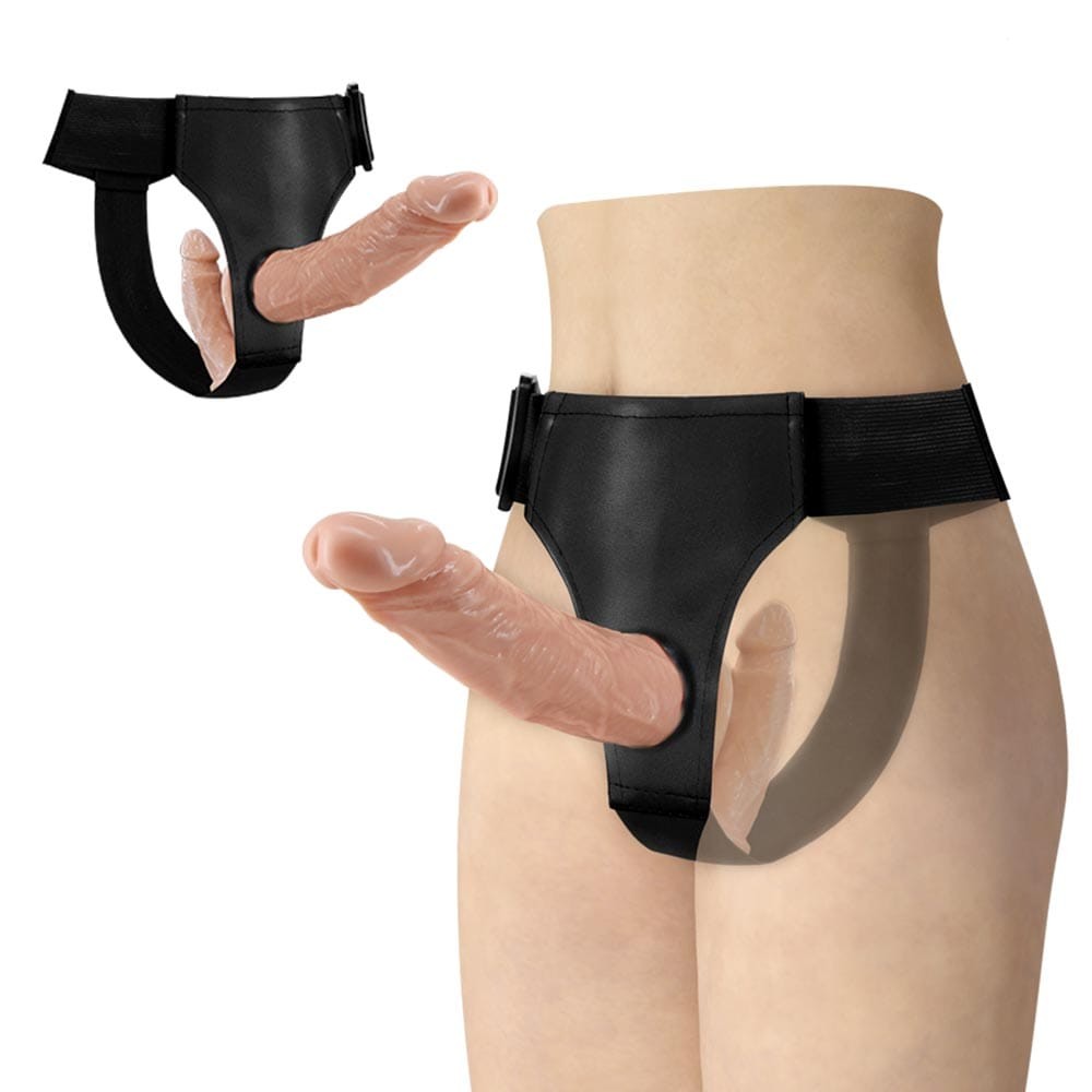 Wearable Harness Strap on Double Ended Realistic Dildo | ViPstore.hu - Erotika webáruház #7 - EAN 6959532327366 | SKU DEBRA01544