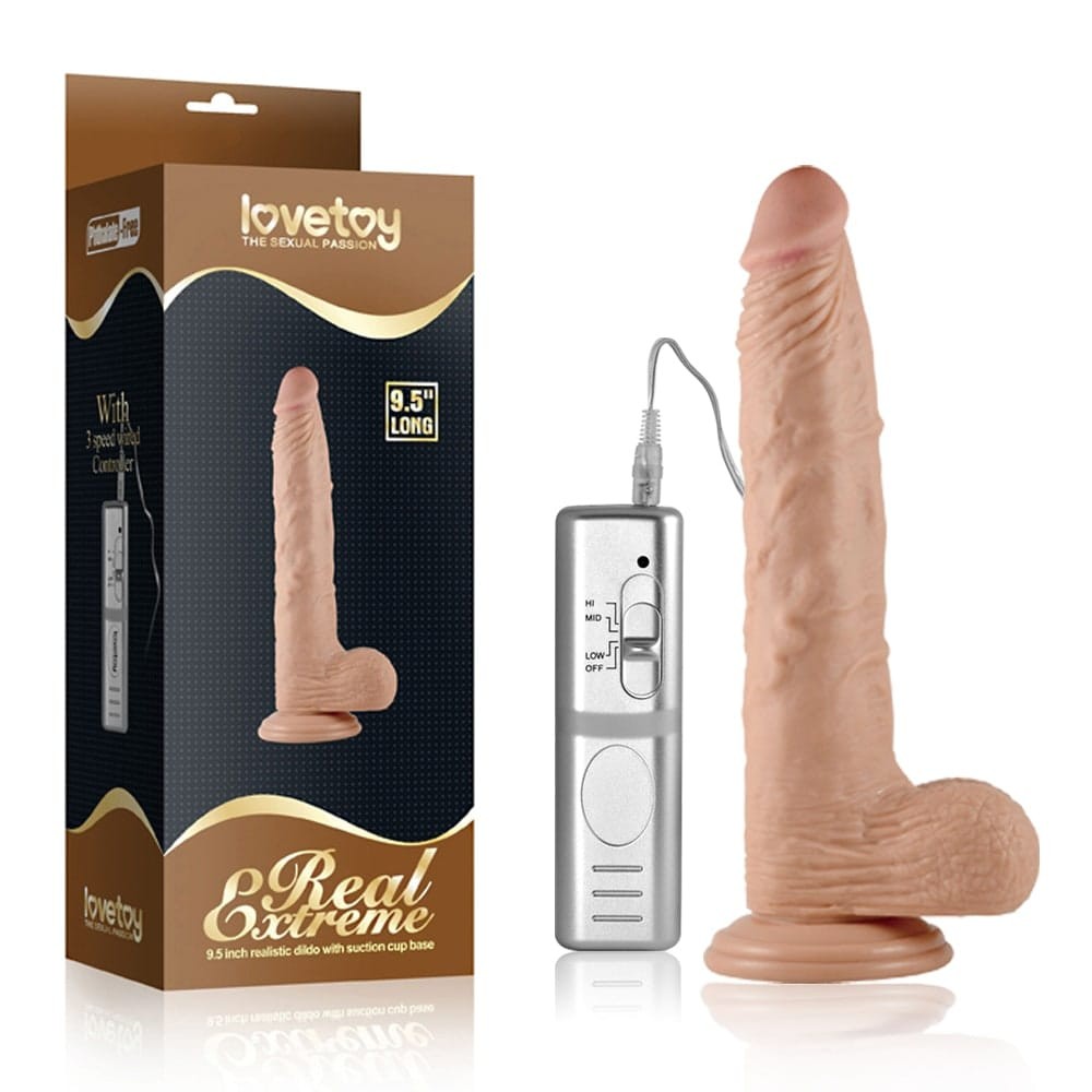 9.5'' Real Extreme Vibrating Dildo | ViPstore.hu - Erotika webáruház #1 - EAN 6970260901963 | SKU LVTOY00451