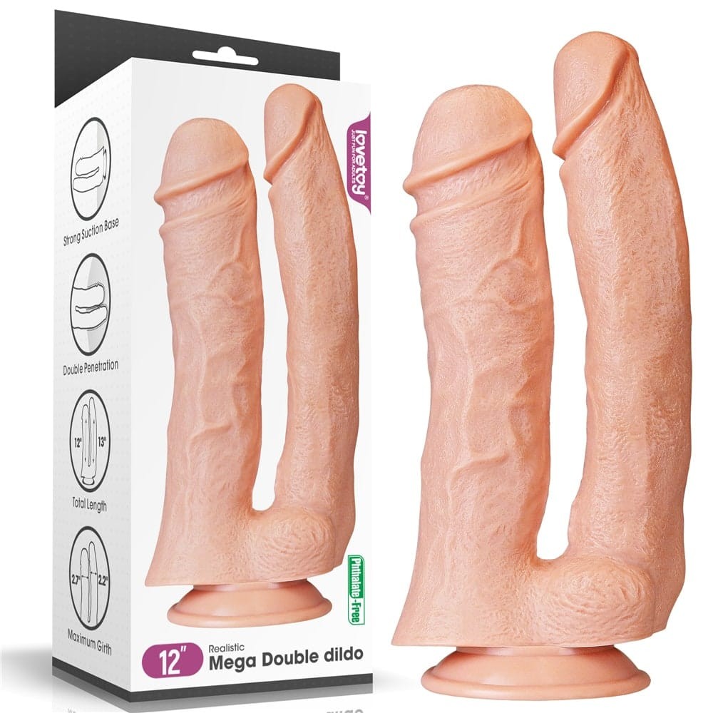 12'' Realistic Mega Double Dildo | ViPstore.hu - Erotika webáruház #1 - EAN 6970260907514 | SKU LVTOY00479