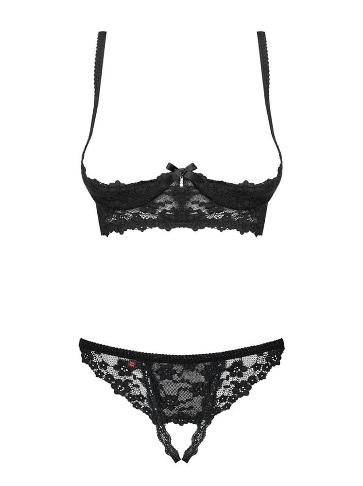 Letica 2 pcs cupless set black S/M | ViPstore.hu - Erotika webáruház #5 - EAN 5901688223918 | SKU OBSES01162
