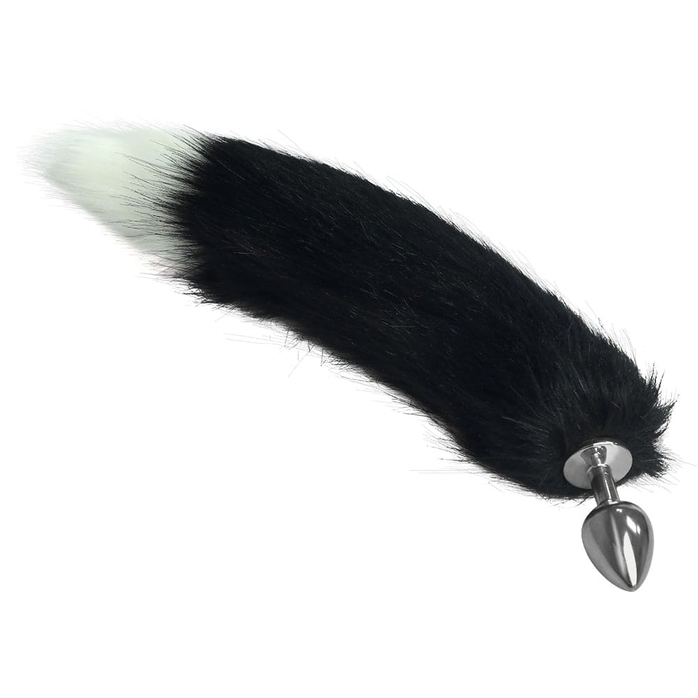 Metal Anal Tail White+Black 1 | ViPstore.hu - Erotika webáruház #1 - EAN 6942063401520 | SKU LVTOY00519