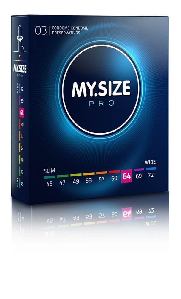 MY SIZE PRO Condoms 64 mm (3 pieces) | ViPstore.hu - Erotika webáruház #1 - EAN 4025838403645 | SKU MSPRO06403