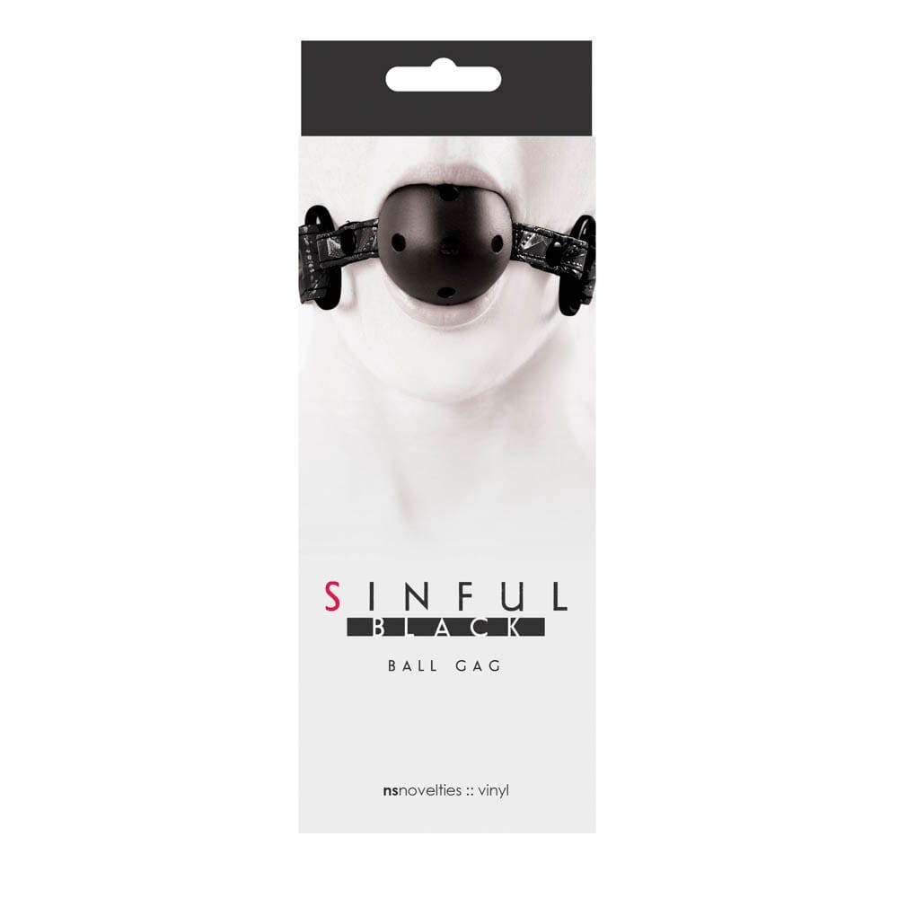 Sinful Ball Gag Black | ViPstore.hu - Erotika webáruház #1 - EAN 657447092237 | SKU NSTOYS0220