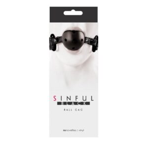 Sinful Ball Gag Black | ViPstore.hu - Erotika webáruház #1 - EAN 657447092237 | SKU NSTOYS0220