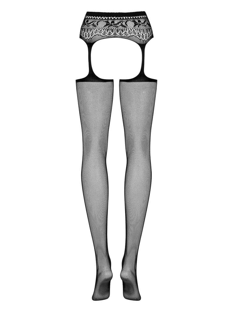Garter stockings S307 black S/M/L | ViPstore.hu - Erotika webáruház #2 - EAN 5900308559321 | SKU OBSES00669