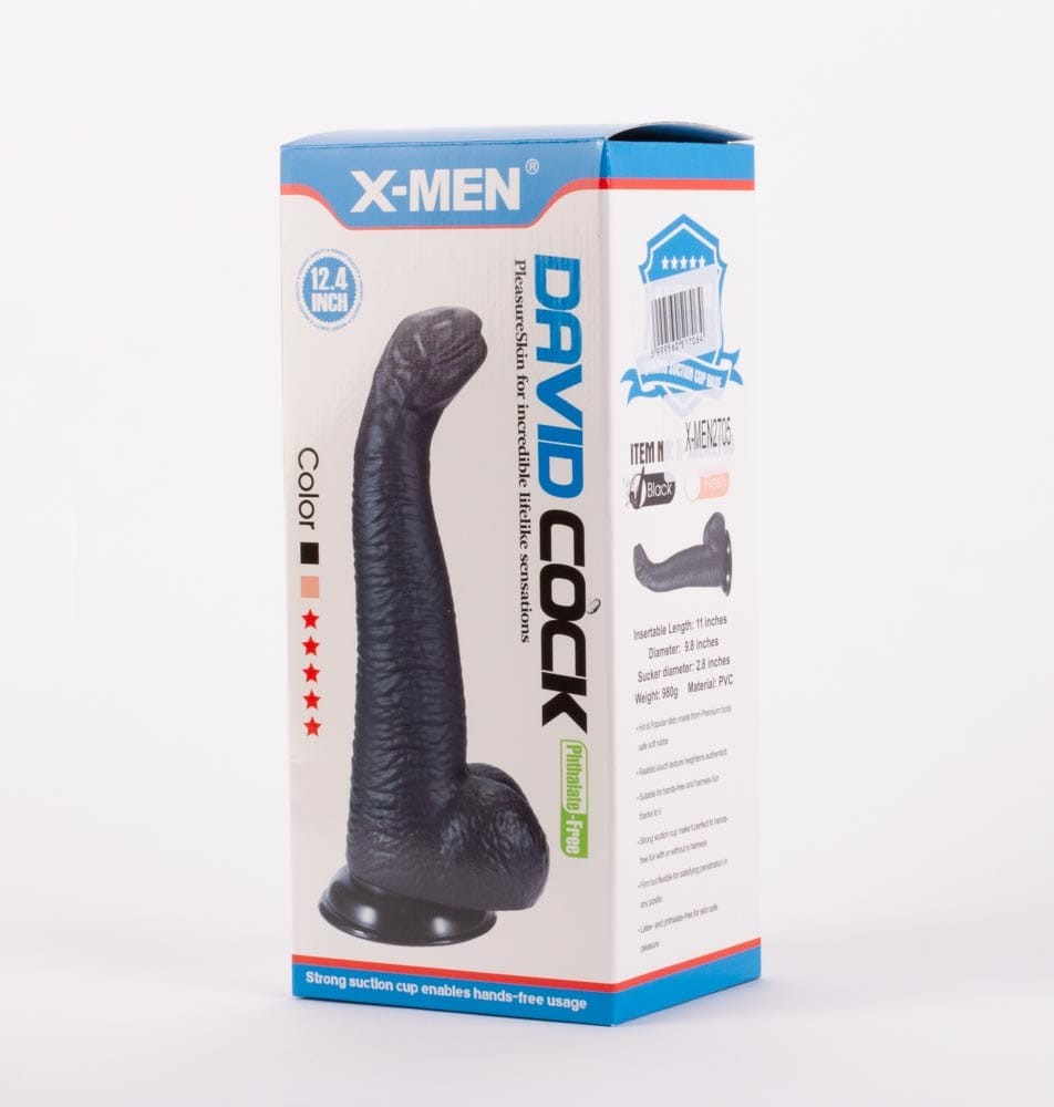 X-MEN David's 12.4" Cock Black I | ViPstore.hu - Erotika webáruház #2 - EAN 5999560517064 | SKU XMEN000255