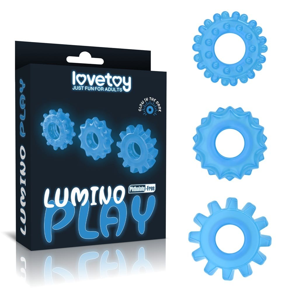 Lumino Play Penis Ring 3 pcs | ViPstore.hu - Erotika webáruház #1 - EAN 6970260908405 | SKU LVTOY00534