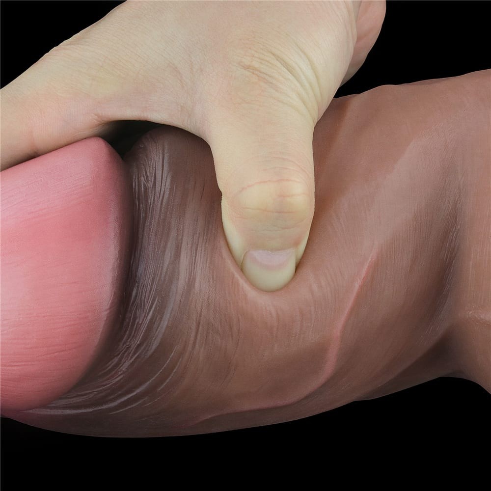 7" Dual-Layered Silicone Nature Cock Brown | ViPstore.hu - Erotika webáruház #8 - EAN 6970260909259 | SKU LVTOY00552