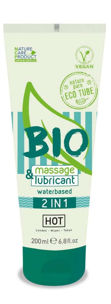 HOT BIO massage & lubricant waterbased 2 in 1 200 ml | ViPstore.hu - Erotika webáruház #1 - EAN 4042342004328 | SKU HOT0044180