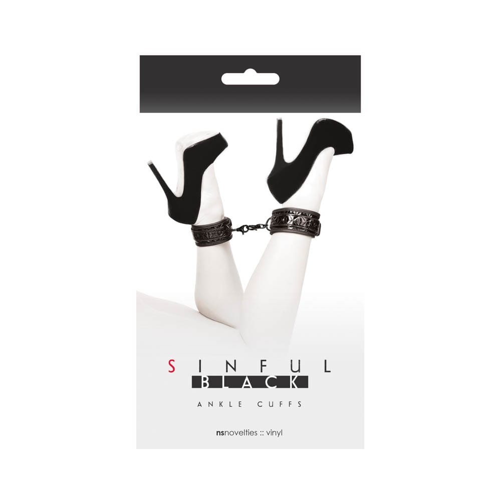 Sinful Ankle Cuffs Black | ViPstore.hu - Erotika webáruház #1 - EAN 657447092268 | SKU NSTOYS0223
