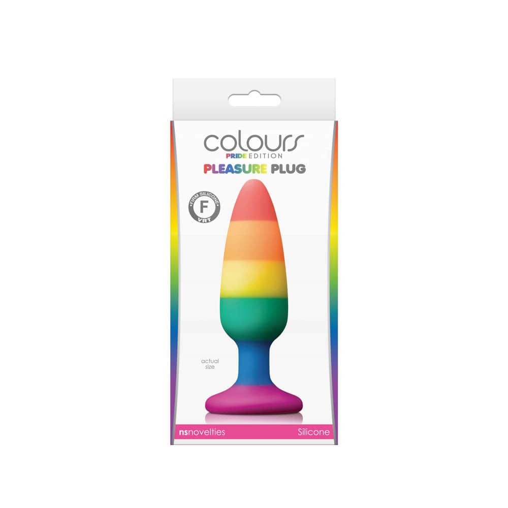 Colours - Pride Edition - Pleasure Plug - Medium -Rainbow_B0O25_2 | ViPstore.hu - Erotika webáruház #1 - EAN 657447100796 | SKU NSTOYS0790