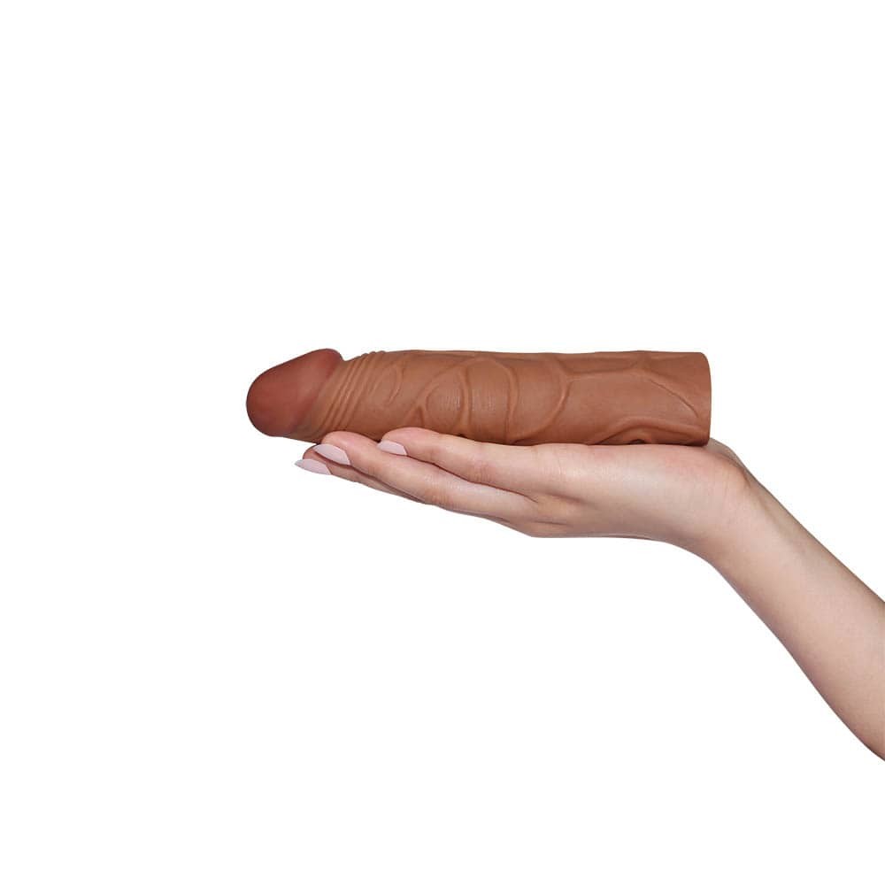 Pleasure X-Tender Penis Sleeve Brown 2 | ViPstore.hu - Erotika webáruház #2 - EAN 6970260909846 | SKU LVTOY00155
