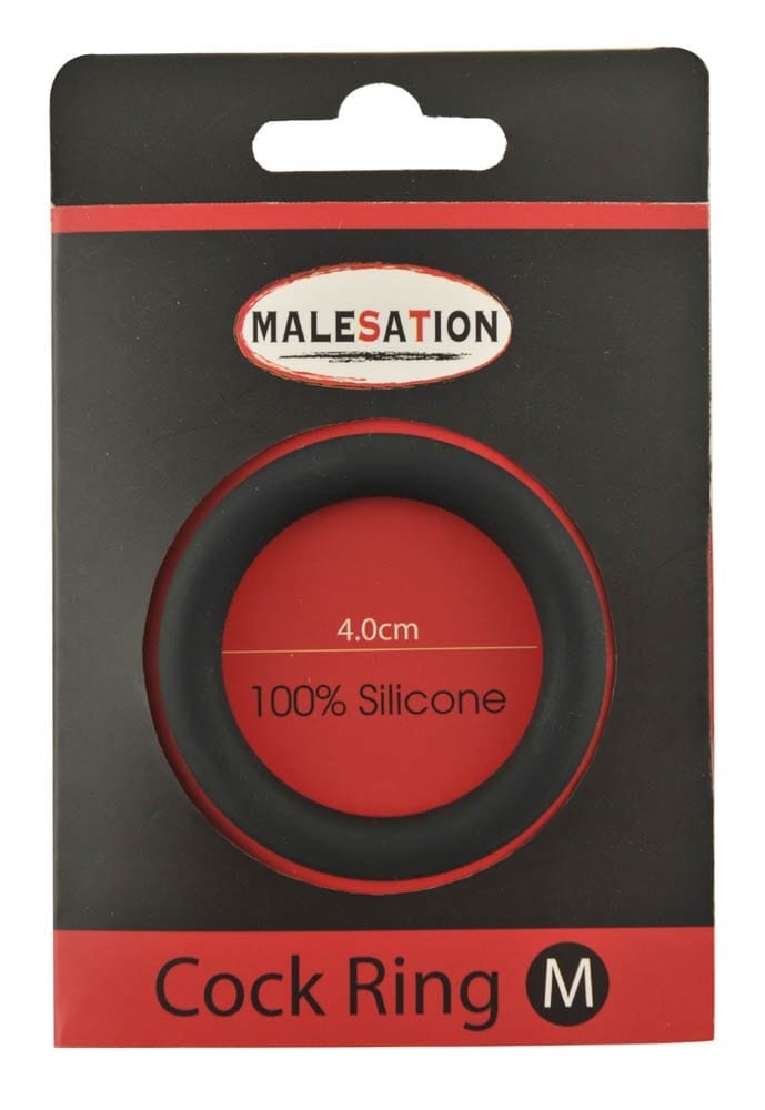 Malesation Silicone Cock Ring Black M | ViPstore.hu - Erotika webáruház #1 - EAN 4041937315009 | SKU MALESA0020