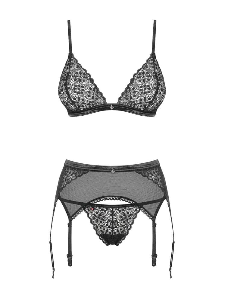 Shibu 3-pcs set black S/M | ViPstore.hu - Erotika webáruház #5 - EAN 5901688223000 | SKU OBSES01039