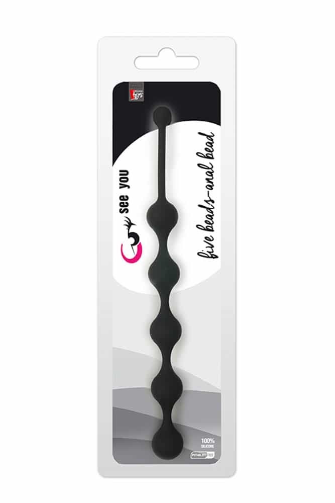 See You Five Beads Anal Black | ViPstore.hu - Erotika webáruház #1 - EAN 8719325086577 | SKU SEEYOU0031