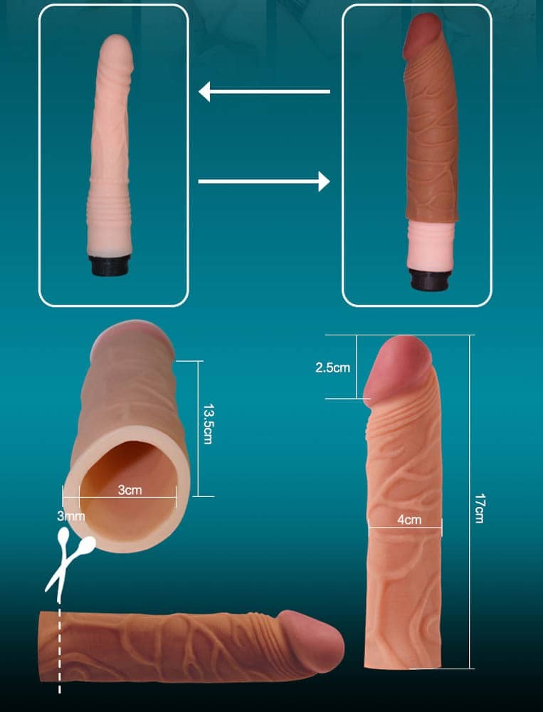 Pleasure X-Tender Penis Sleeve Brown 2 | ViPstore.hu - Erotika webáruház #3 - EAN 6970260909846 | SKU LVTOY00155