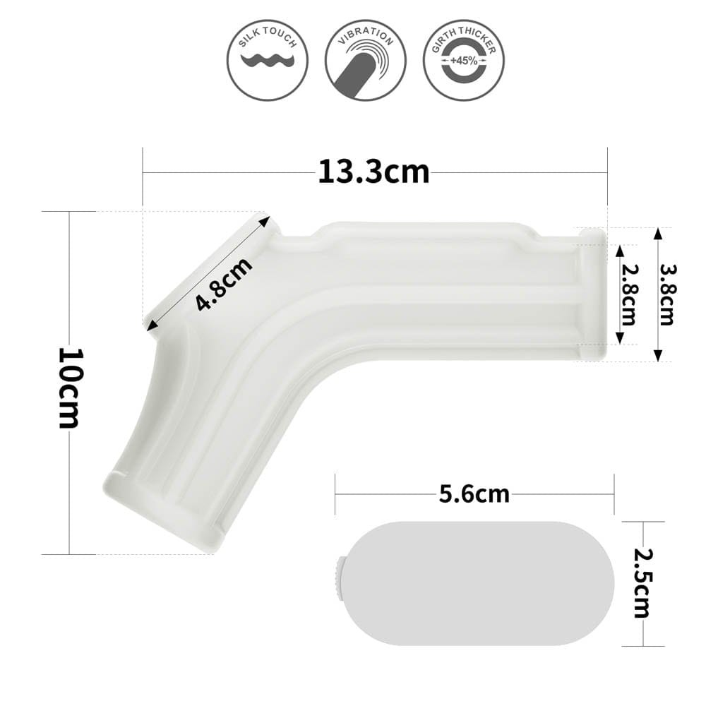 Vibrating Silk Knights Ring with Scrotum Sleeve (White) II | ViPstore.hu - Erotika webáruház #7 - EAN 6970260900515 | SKU LVTOY00604