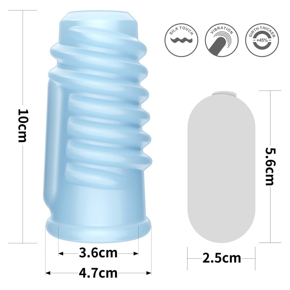 Vibrating Spiral Knights Ring Blue | ViPstore.hu - Erotika webáruház #2 - EAN 6970260907934 | SKU LVTOY00657