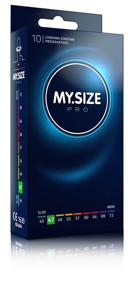 MY SIZE PRO Condoms 47 mm (10 pieces) | ViPstore.hu - Erotika webáruház #1 - EAN 4025838410476 | SKU MSPRO04710