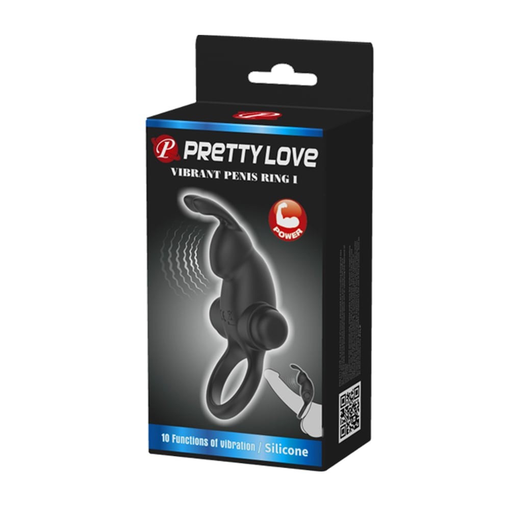 Pretty Love Vibrant Penis Ring 1 Black | ViPstore.hu - Erotika webáruház #1 - EAN 6959532323818 | SKU DEBRA01476