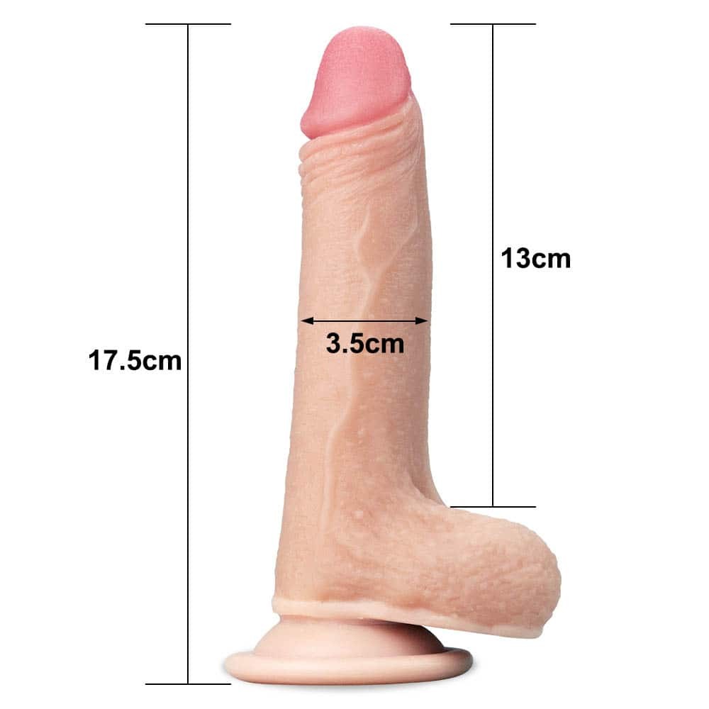 7'' Sliding Skin Dual Layer Dong | ViPstore.hu - Erotika webáruház #7 - EAN 6970260906333 | SKU LVTOY00289