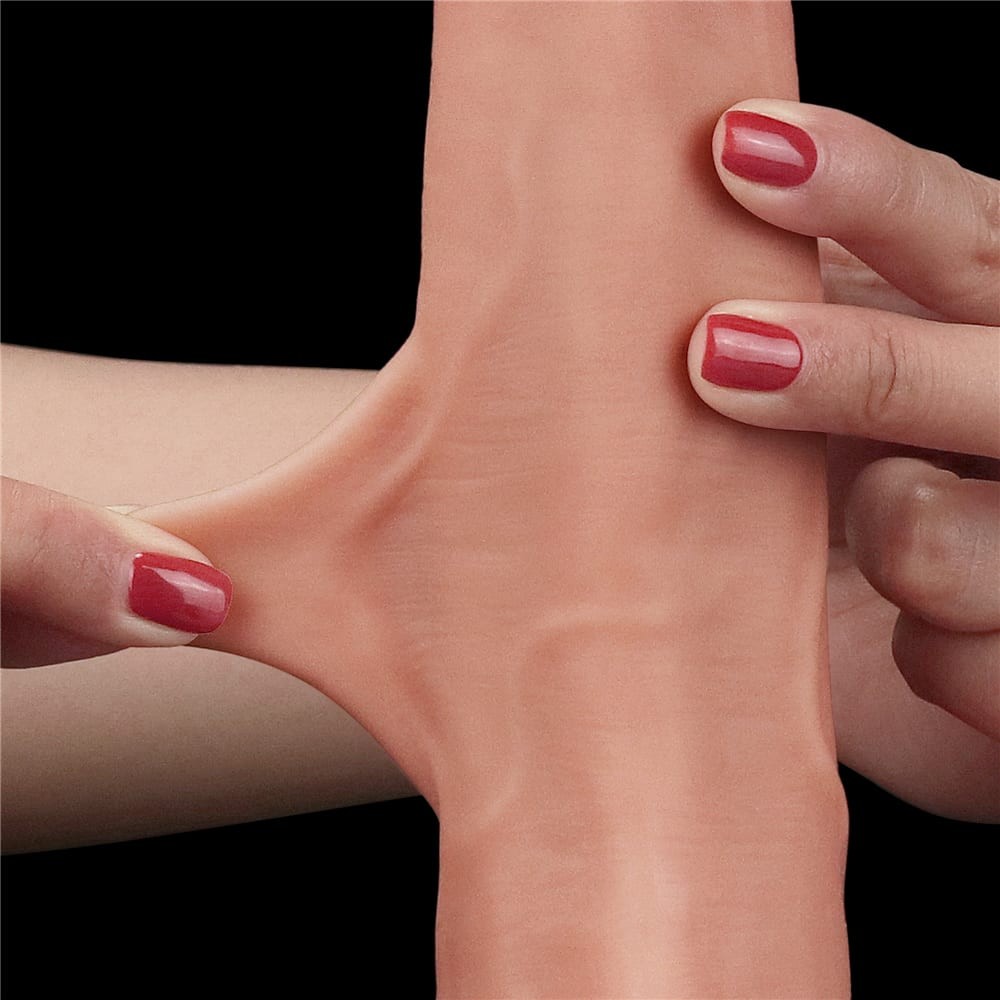 8.5'' Sliding Skin Dual Layer Dong - Whole Testicle | ViPstore.hu - Erotika webáruház #6 - EAN 6970260906388 | SKU LVTOY00527