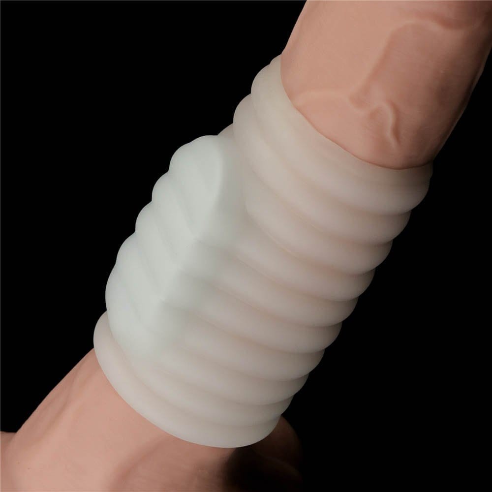 Vibrating Spiral Knights Ring (White) IV | ViPstore.hu - Erotika webáruház #3 - EAN 6970260907453 | SKU LVTOY00602