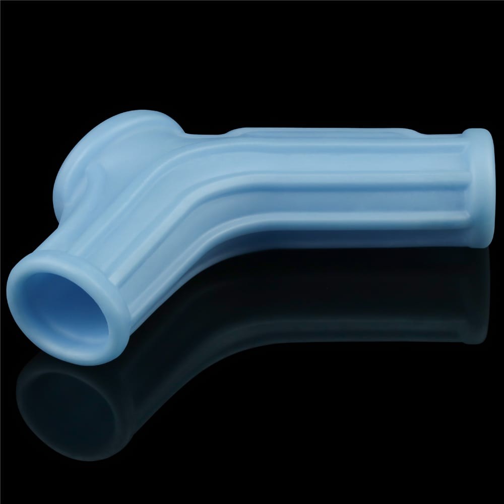 Vibrating Ridge Knights Ring with Scrotum Sleeve_B15O50_1 | ViPstore.hu - Erotika webáruház #4 - EAN 6970260900577 | SKU LVTOY00663