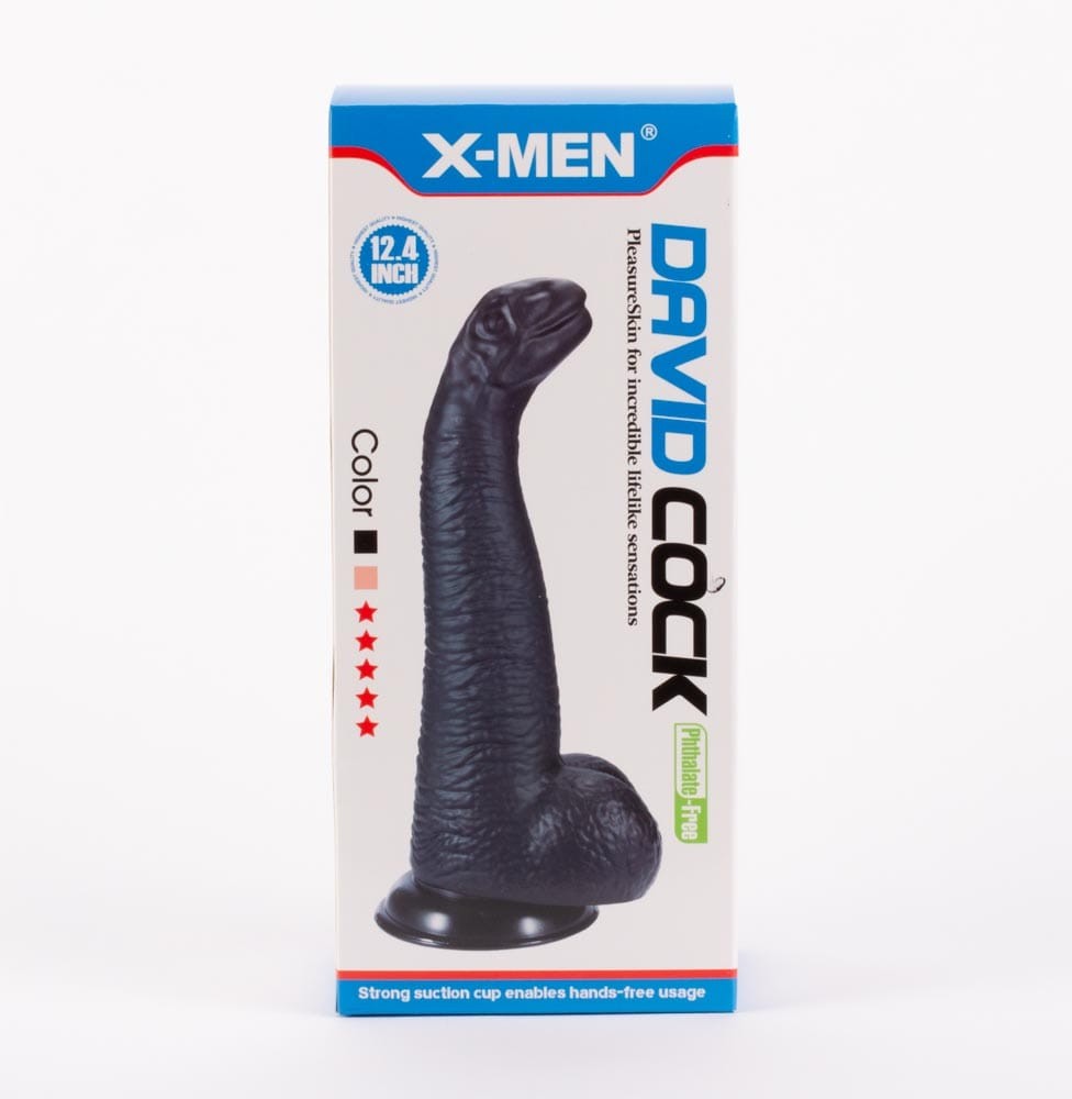 X-MEN David's 12.4" Cock Black I | ViPstore.hu - Erotika webáruház #1 - EAN 5999560517064 | SKU XMEN000255