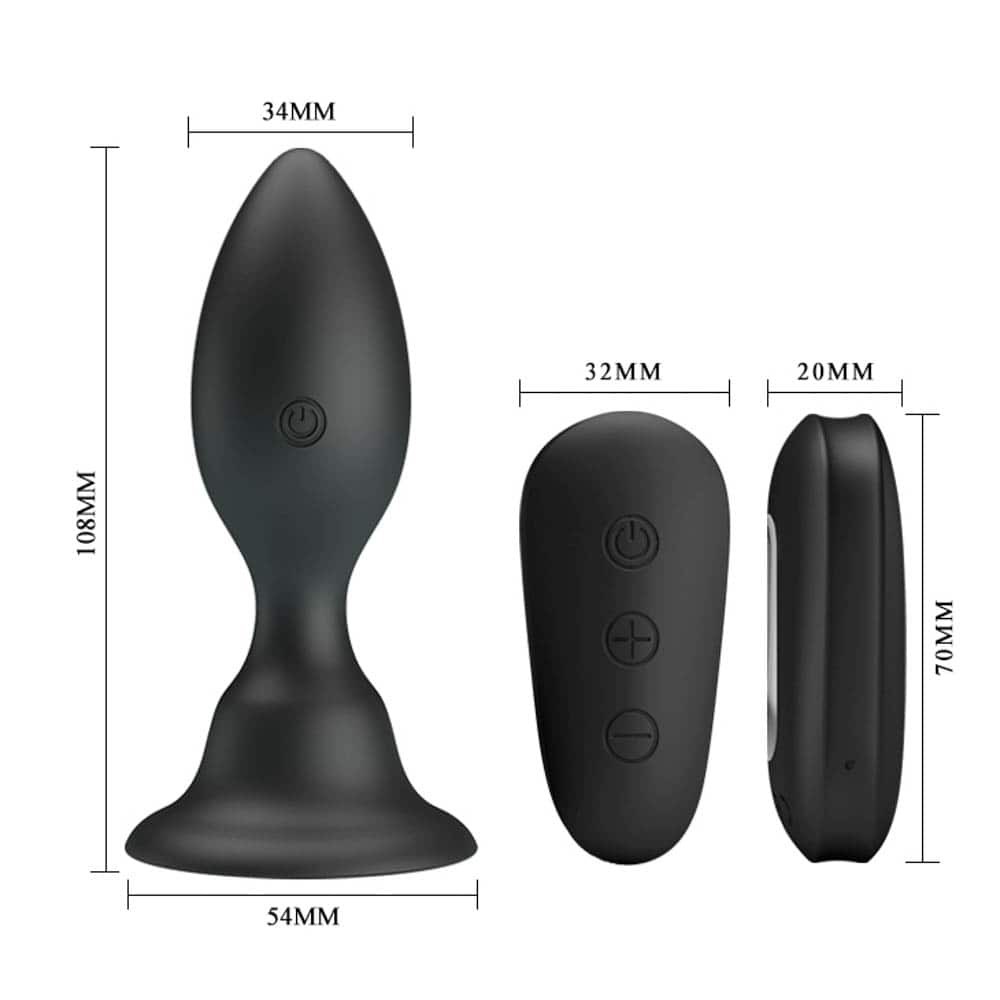 Mr. Play Vibrating Anal Plug with Remote Control | ViPstore.hu - Erotika webáruház #5 - EAN 6959532331820 | SKU DEBRA01368