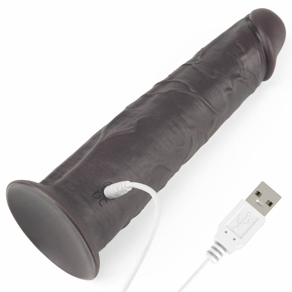 8'' Dual Layered Silicone Rotator Brown | ViPstore.hu - Erotika webáruház #9 - EAN }