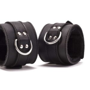Hand Cuffs Grain Leather Black | ViPstore.hu - Erotika webáruház #1 - EAN 5999560512144 | SKU DEVIL00014