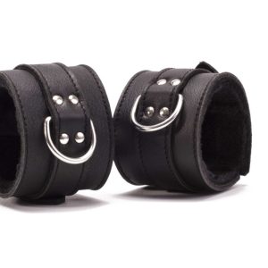 Hand Cuffs Grain Leather Black | ViPstore.hu - Erotika webáruház #1 - EAN 5999560512144 | SKU DEVIL00014