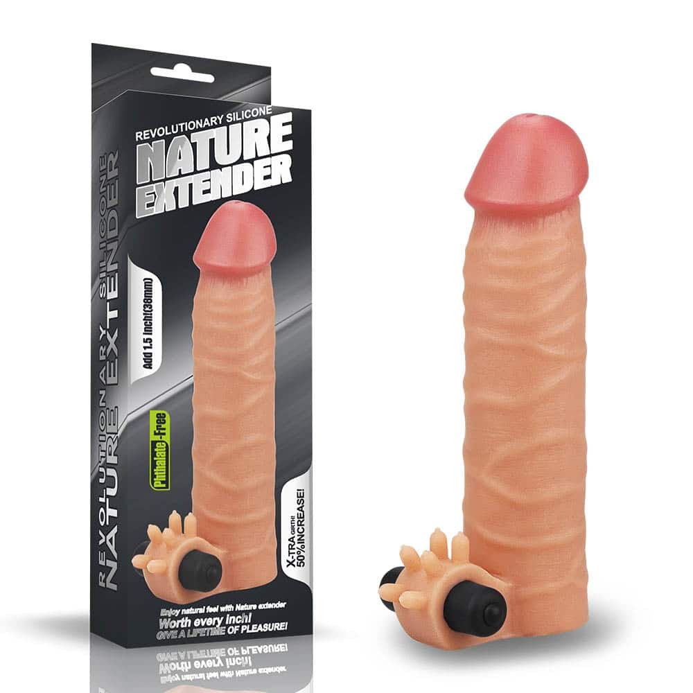 Add 1.5" Vibrating Silicone Extender | ViPstore.hu - Erotika webáruház #1 - EAN 6970260907088 | SKU LVTOY00421