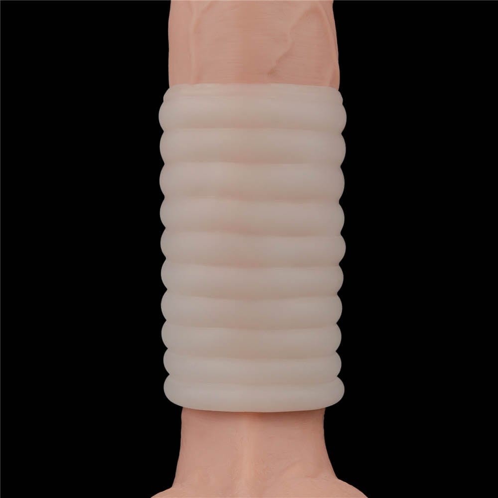 Vibrating Spiral Knights Ring (White) IV | ViPstore.hu - Erotika webáruház #4 - EAN 6970260907453 | SKU LVTOY00602