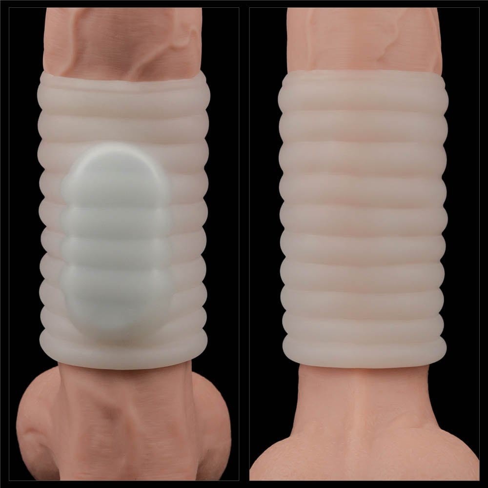 Vibrating Spiral Knights Ring (White) IV | ViPstore.hu - Erotika webáruház #5 - EAN 6970260907453 | SKU LVTOY00602