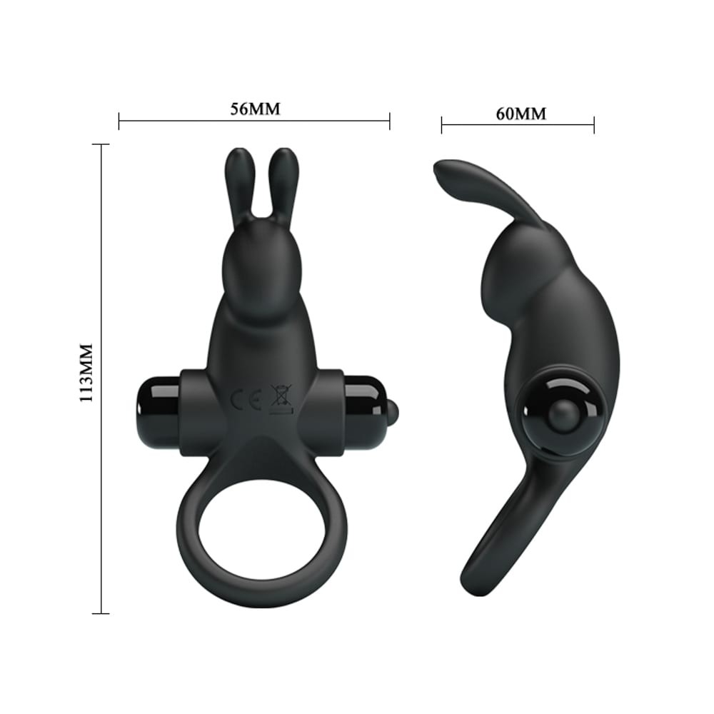 Pretty Love Vibrant Penis Ring 1 Black | ViPstore.hu - Erotika webáruház #6 - EAN 6959532323818 | SKU DEBRA01476