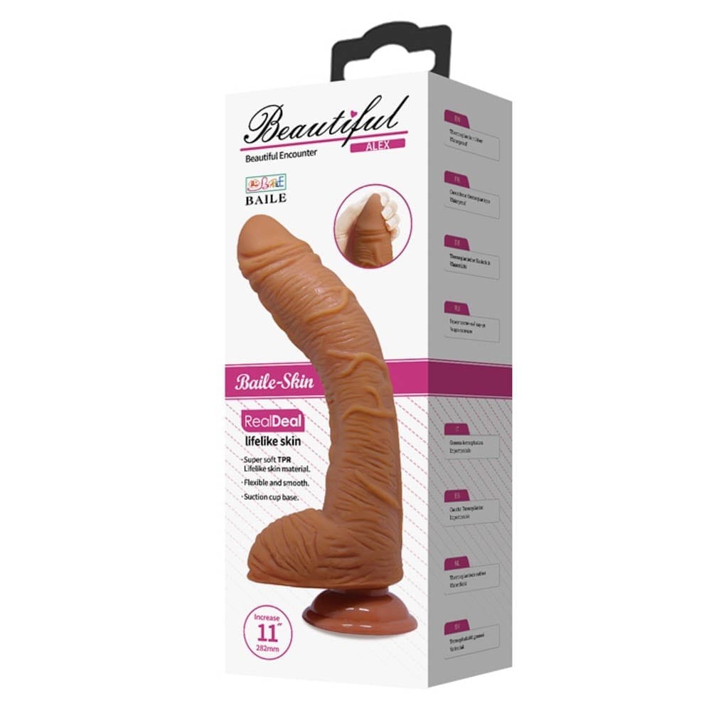 Beautiful Alex 11" Dildo Brown | ViPstore.hu - Erotika webáruház #1 - EAN 6959532333626 | SKU DEBRA01509