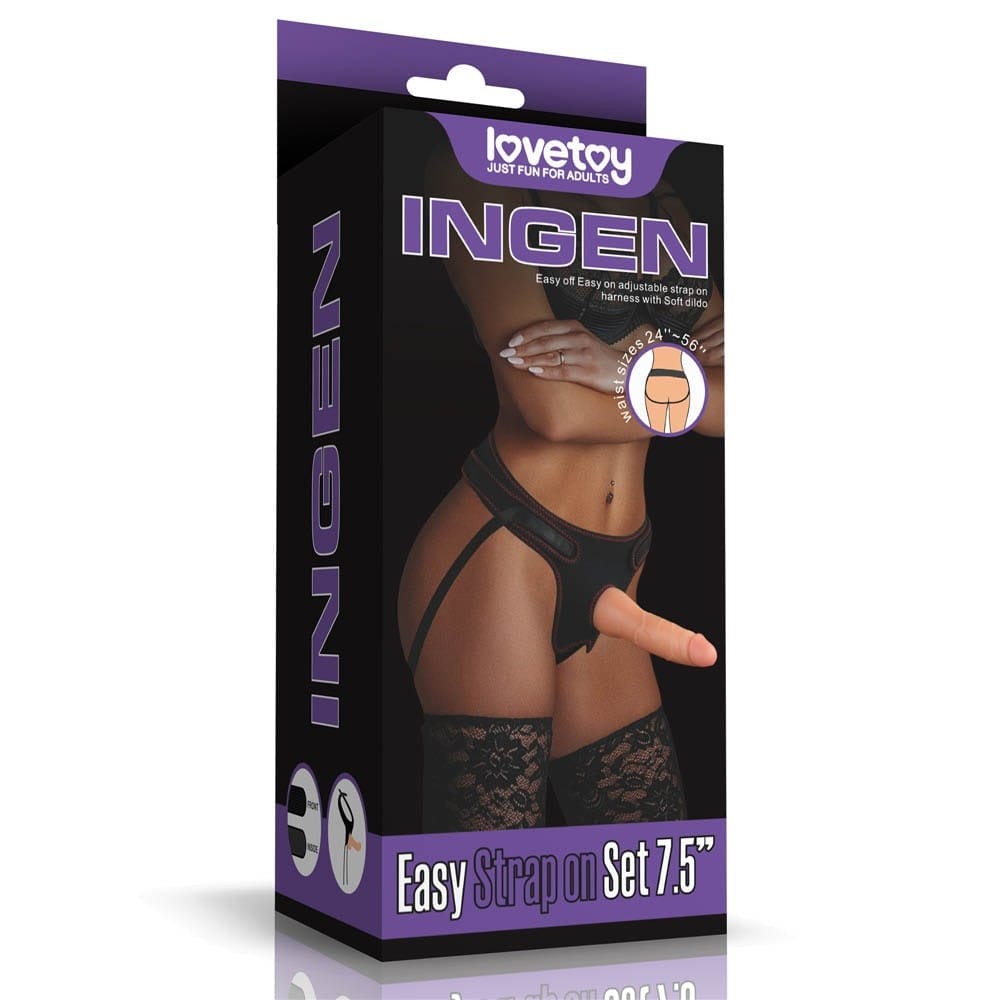 Easy Strapon Set 7.5'' 1 | ViPstore.hu - Erotika webáruház #1 - EAN 6970260908153 | SKU LVTOY00438