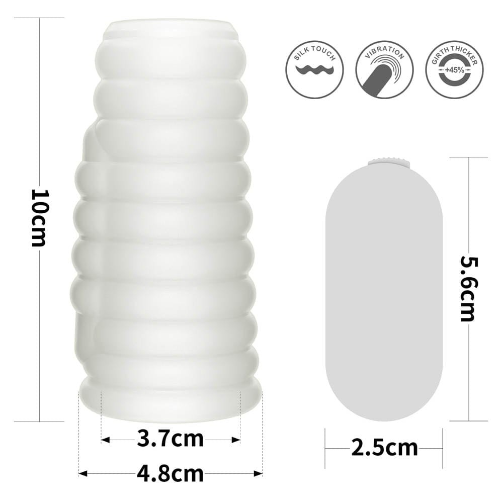 Vibrating Spiral Knights Ring (White) IV | ViPstore.hu - Erotika webáruház #8 - EAN 6970260907453 | SKU LVTOY00602