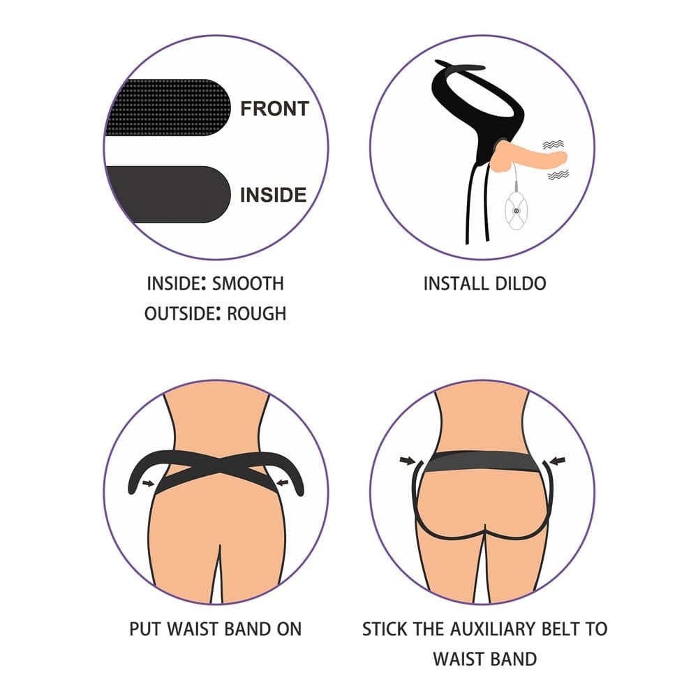 Vibrating Easy Strapon Set 7.5" | ViPstore.hu - Erotika webáruház #7 - EAN 6970260908672 | SKU LVTOY00615
